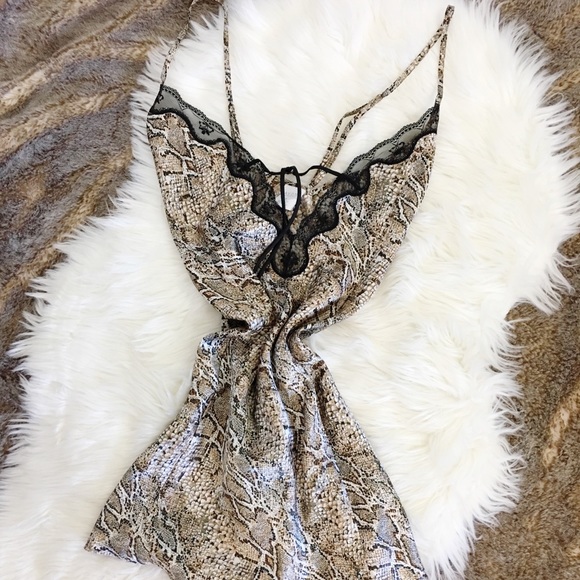 Avon Other - Avon Silky Snake Print Lingerie Slip